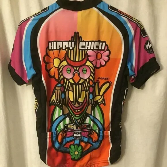 Hippy Chick Short Sleeve Women's Cycling Jersey - Picture 2 of 3